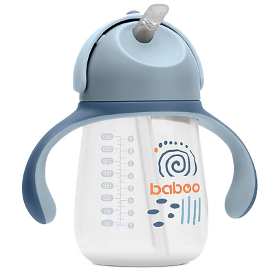 Кружка поильник Blue Haze с носиком 260 мл от 9 месяцев Baboo 8-027 1